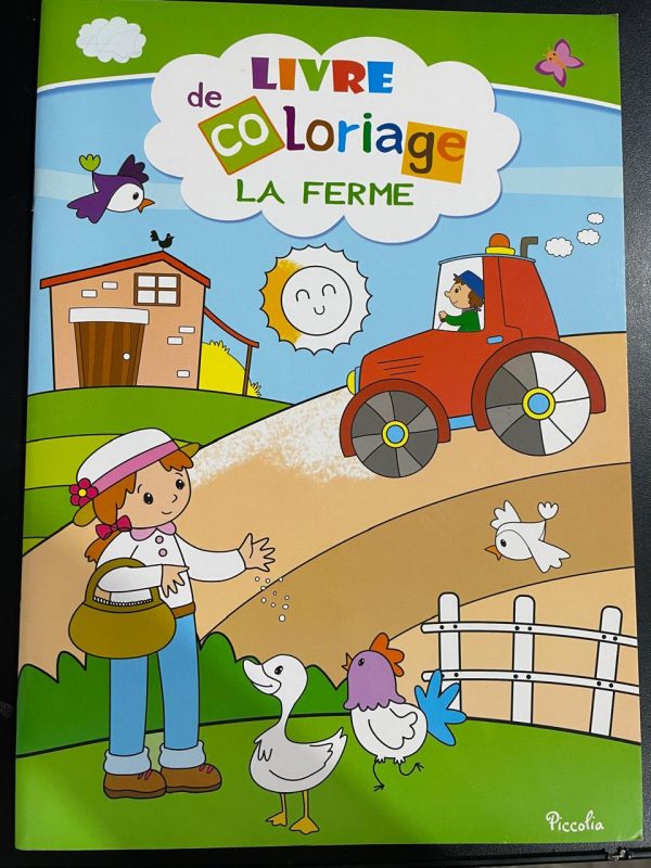 Livre de coloriage la ferme