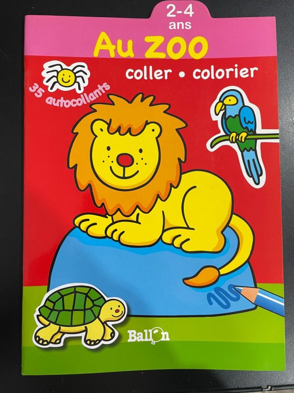 Au zoo coller- colorier