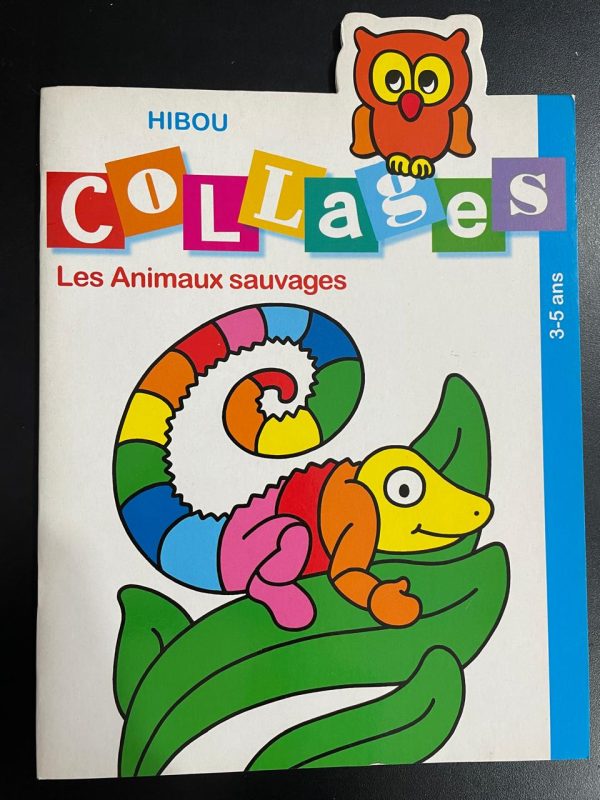 Hibou- Collages Les Animaux Sauvages