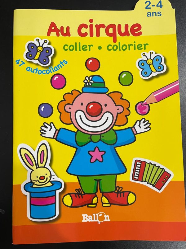 Au Cirque coller- colorier