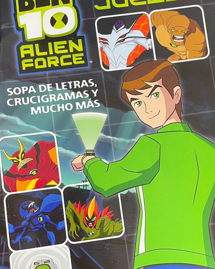 Ben 10 Alien Force – Fabulosos juegos: Sopa de letras, crucigramas y mucho más