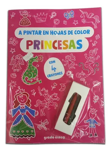 A pintar en hojas de color – Princesas