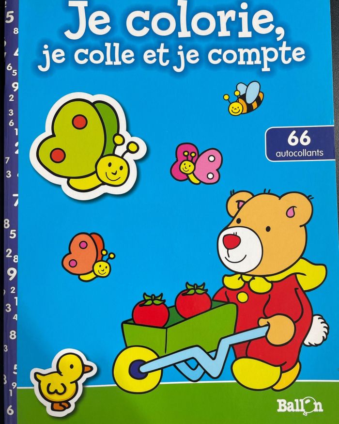 Je colorie, je colle et je compte