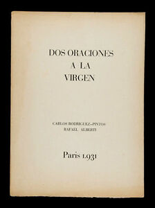 DOS ORACIONES A LA VIRGEN –  ALBERTI RAFAEL Y RODRIGUEZ PINTOS CARLOS
