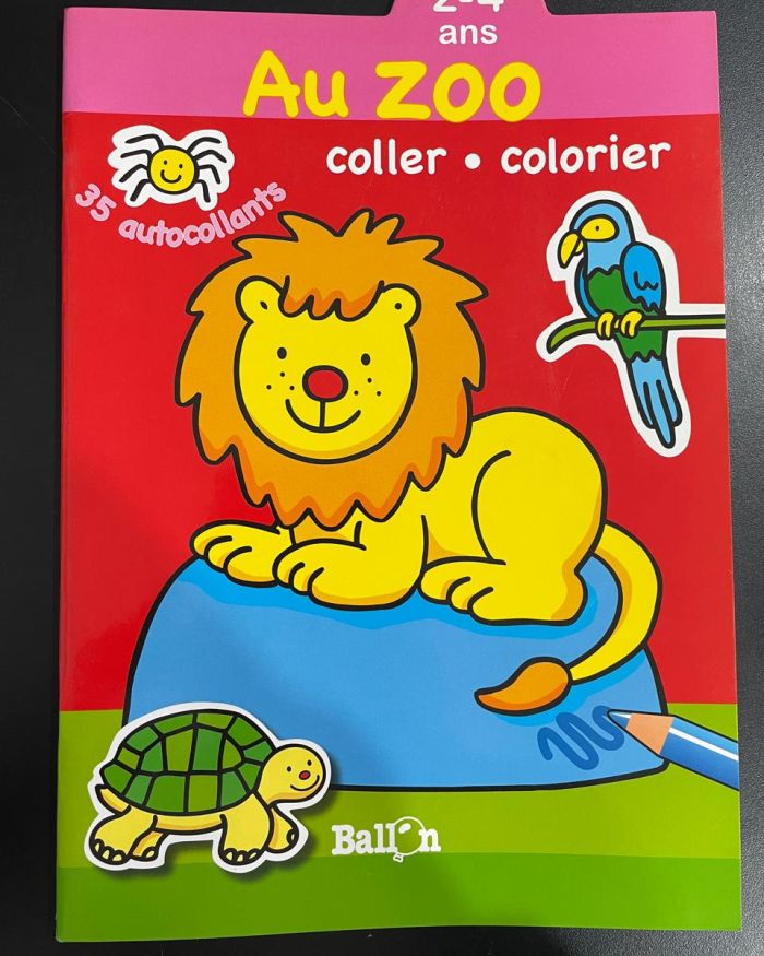 Au zoo coller- colorier