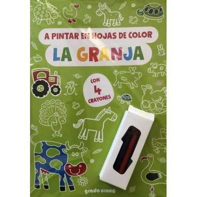 A pintar en hojas de color – La granja