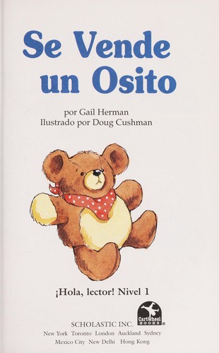 SE VENDE UN OSITO