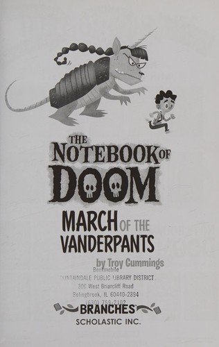 MARCH OF THE VANDERPANTS – THE NOTEBOOK OF DOOM